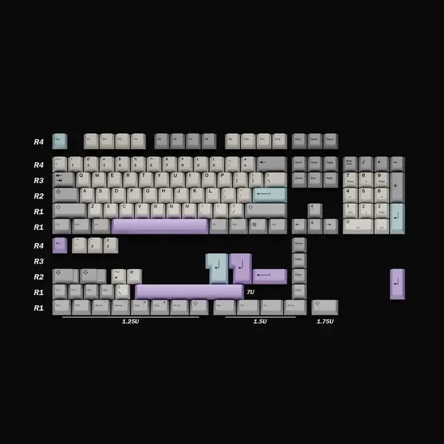 Alt view image 4 of 5 - HK Gaming Keycap Set for Mechanical Keyboard