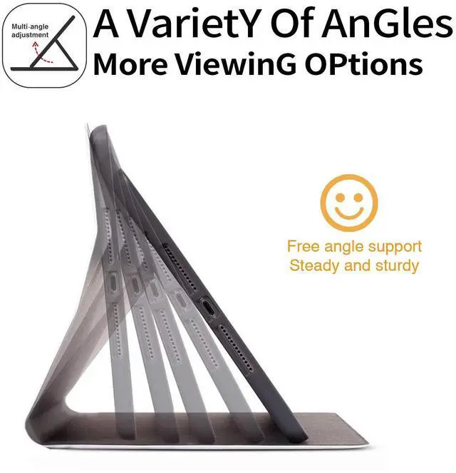 Alt view image 3 of 5 - Case for All-New Kindle Fire HD 10 & 10 Plus Tablet 11th/13th Generation 2021/2023 Lightweight Smart Case Adjustable Stand Protective Cover with Auto Wake/Sleep - Purple Dragon