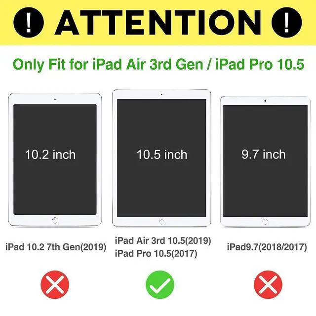 Alt view image 2 of 5 - ProCase iPad Air 3 10.5" 2019 / iPad Pro 10.5" 2017 Red Slim Hard Shell Case Bundle with Tempered Glass Screen Protector