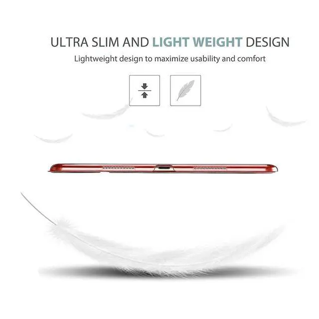 Alt view image 5 of 5 - ProCase iPad Air 3 10.5" 2019 / iPad Pro 10.5" 2017 Red Slim Hard Shell Case Bundle with Tempered Glass Screen Protector
