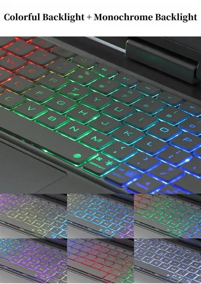 Alt view image 4 of 5 - kaidisen 360 Rotatable Keyboard for iPad A16 (11th Gen, 11", 2025) iPad 10th Generation 2022 10.9 inch Keyboard Case with Touchpad 7 Color Backlight Foldable Backlit Keyboard 360 Rotating,Rose Gold