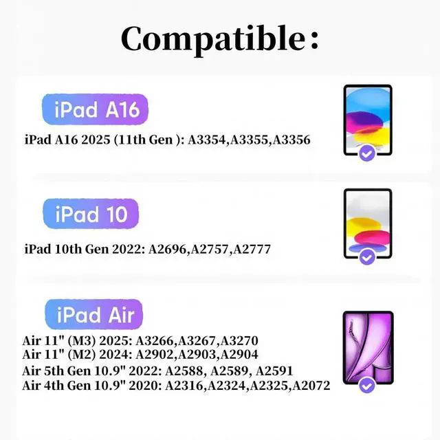 Alt view image 2 of 5 - kaidisen 360 Rotatable Keyboard for iPad A16 (11th Gen, 11", 2025) iPad 10th Generation 2022 10.9 inch Keyboard Case with Touchpad 7 Color Backlight Foldable Backlit Keyboard 360 Rotating,Rose Gold