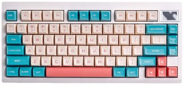 Main image of REDQIN PBT Keycaps - Candy Keycap Set PBT Double Shot SA Profile 160 Keys Custom Set with Split 7U Spacebar for Alice ISO ANSI 60, 75, 80, 95, 100% Mechanical Keyboard