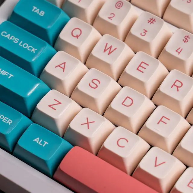 Alt view image 4 of 5 - REDQIN PBT Keycaps - Candy Keycap Set PBT Double Shot SA Profile 160 Keys Custom Set with Split 7U Spacebar for Alice ISO ANSI 60, 75, 80, 95, 100% Mechanical Keyboard