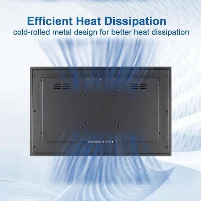 Alt view image 5 of 5 - 15.6 Inch Industrial 10-Point Touch Monitor Open Frame, HDMI/VGA/DVI Interface, Built-in Speakers, Capacitive Touch Screen Technology Metal Frame (Touchscreen, 15.6)