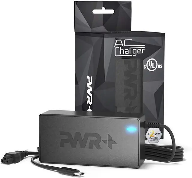 Alt view image 3 of 5 - USB-C Laptop Charger for LG Gram 14 15 16 17 Pro 2-in-1 - Extra Long Power Cord (UL Safety Certified)