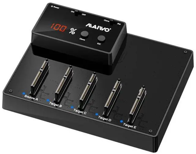 Main image of MAIWO 5 Bay 2.5 inch SATA Hard Drive Docking Station with 1:4 Offline Clone, 5Gbps USB 3.0 to 2.5 SATA HDD SSD Adapter Duplicator