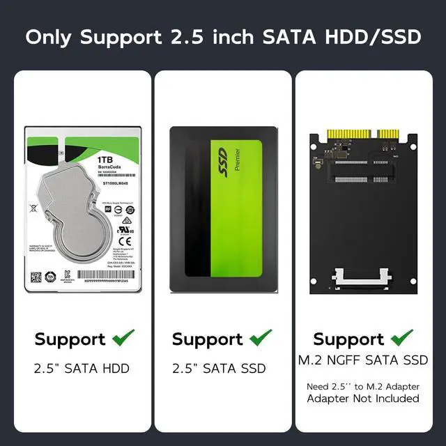 Alt view image 2 of 5 - MAIWO 5 Bay 2.5 inch SATA Hard Drive Docking Station with 1:4 Offline Clone, 5Gbps USB 3.0 to 2.5 SATA HDD SSD Adapter Duplicator