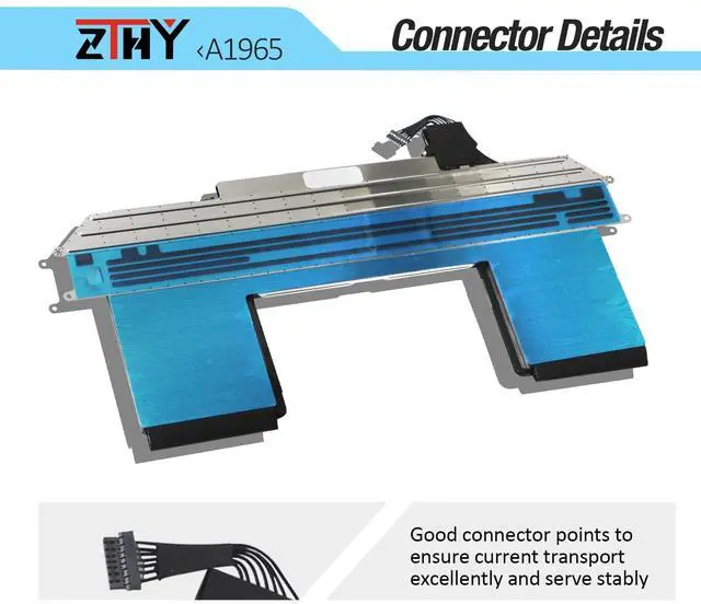 Alt view image 4 of 5 - A1965 A1932 A2179 Battery Compatible with MacBook Air 13" A1932(Late 2018 2019) A2179 (Early 2020) EMC 3184 3302 MacBookAir8,1 8,2 9,1 MRE82LL/A MRE92LL/A MVFH2LL/A MVFM2LL/A MRE82B/A 11.4V 49.9Wh