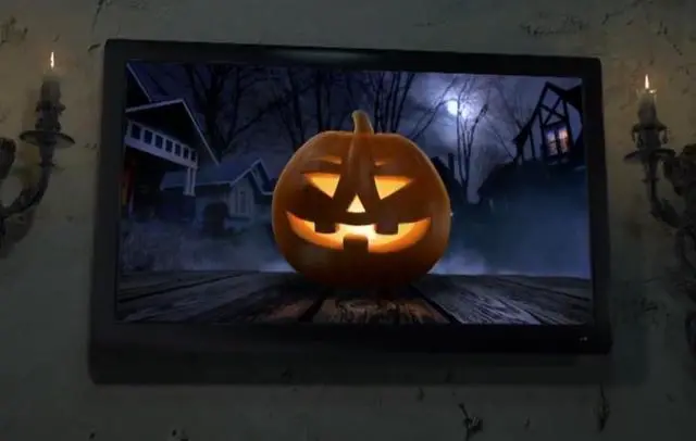 Alt view image 5 of 5 - HoliScapes AtmosFX Halloween Digital Decoration USB - Jack-O-Lantern Jamboree