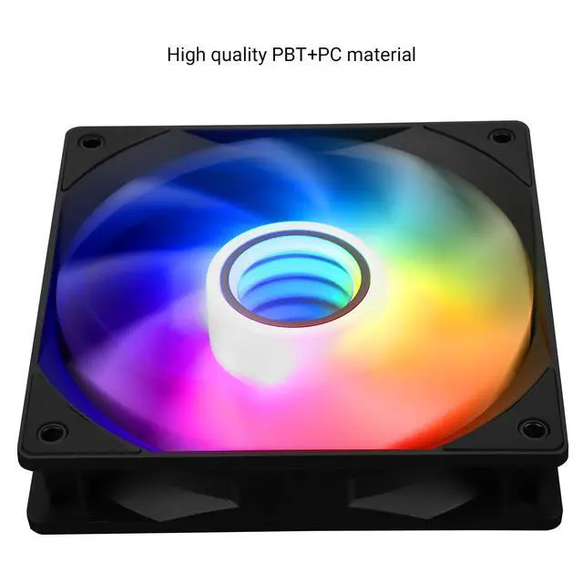 Alt view image 5 of 5 - Thermalright TL-C12B-S V3 Case Fan 120mm ARGB CPU Cooler Fan Comes with ARGB Mirror Light Effect,PC PWM Silent Fan with 1500RPM Speed, Black CPU Cooling ARGB Fan(Kit Fans)