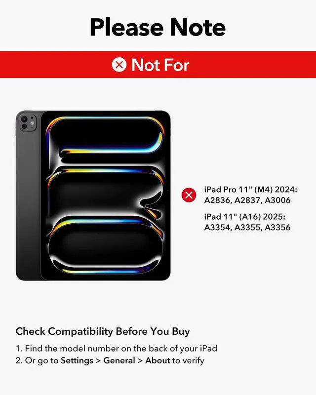 Alt view image 2 of 5 - ESR iPad Air 11 inch Case with Keyboard (M3/M2, 2025/2024), iPad Pro 11 (4th/3rd/2nd/1st Gen) & Air 5/4th Magic keyboard Case, Easy-Set Floating Cantilever Stand, Precision Multi-Touch Trackpad, Black