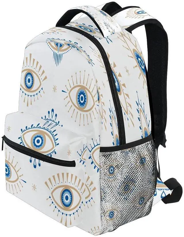 Alt view image 3 of 5 - xigua Evil Eye Backpack Bookbags Laptop Backpack for Boys Girls Teens, College Backpack Water Resistant Travel Bookbag
