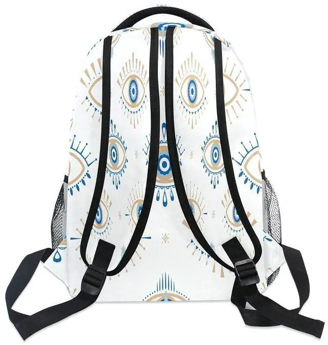 Alt view image 4 of 5 - xigua Evil Eye Backpack Bookbags Laptop Backpack for Boys Girls Teens, College Backpack Water Resistant Travel Bookbag