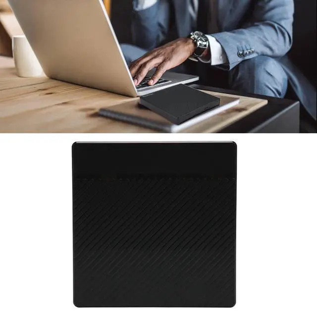 Alt view image 2 of 5 - Mrisata External CD DVD Drive for Laptop, Portable DVD Reader Box with Type A Type C Interface, 5Gbps Transfer Standard SATA ODD 9.5mm Thickness Disk Drive Player,USB 3.0 CD ROM Optical Player
