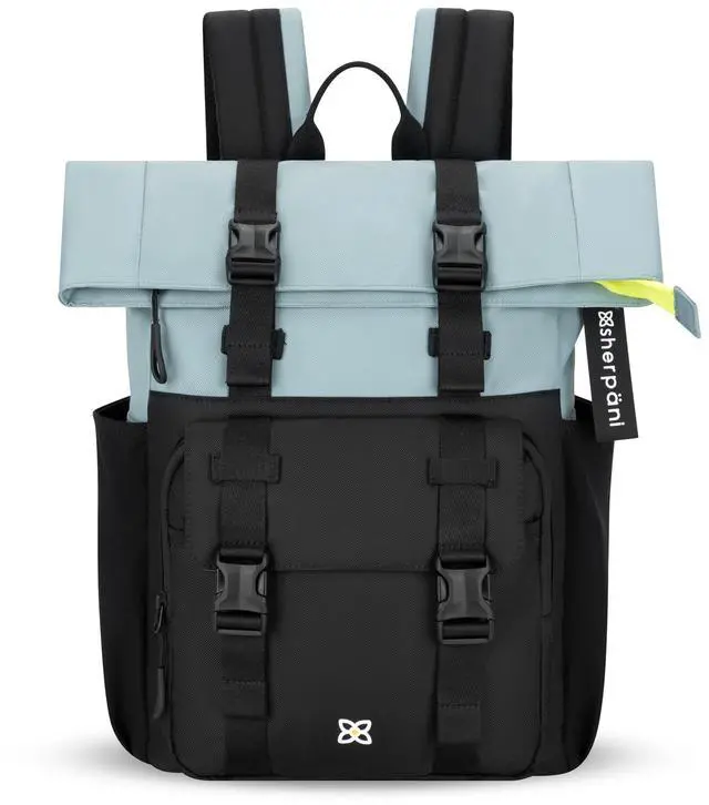 Main image of Sherpani Sedona, Foldover Backpack Purse, Laptop Backpack, 16L Recycled Nylon Backpack, Fits 15'' Laptop, RFID Protection, Travel Gift for Women (St. Lucia)