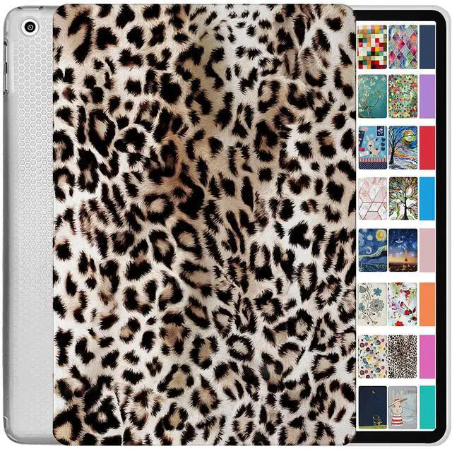 Main image of iPad 8.3 Inch Mini 6 Generation 2021 [ Mini 6th Gen ] A2567 A2568 A2569 Printed Lightweight Shock Absorbant Flexible TPU Protective Clear Case - Leopard