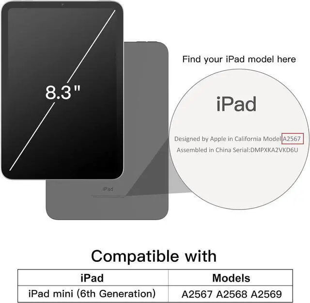 Alt view image 3 of 5 - iPad 8.3 Inch Mini 6 Generation 2021 [ Mini 6th Gen ] A2567 A2568 A2569 Printed Lightweight Shock Absorbant Flexible TPU Protective Clear Case - Leopard