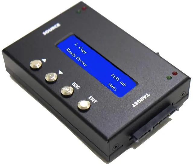 Main image of Acumen Disc EZ Dupe 1 to 1 SATA 3.5" & 2.5" Hard Drive Duplicator - 2GB/Min - Compact Single HDD Clone & SSD Storage Card Copier (up to 150 MB/s) & DOD Compliant Data Eraser (DM-HS0-2H1B)