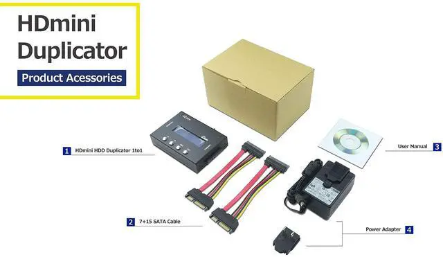 Alt view image 3 of 5 - Acumen Disc EZ Dupe 1 to 1 SATA 3.5" & 2.5" Hard Drive Duplicator - 2GB/Min - Compact Single HDD Clone & SSD Storage Card Copier (up to 150 MB/s) & DOD Compliant Data Eraser (DM-HS0-2H1B)