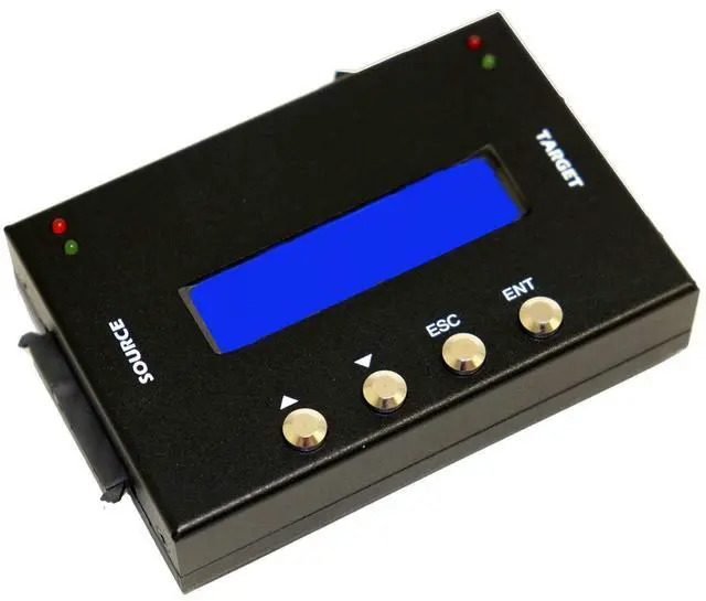 Alt view image 5 of 5 - Acumen Disc EZ Dupe 1 to 1 SATA 3.5" & 2.5" Hard Drive Duplicator - 2GB/Min - Compact Single HDD Clone & SSD Storage Card Copier (up to 150 MB/s) & DOD Compliant Data Eraser (DM-HS0-2H1B)