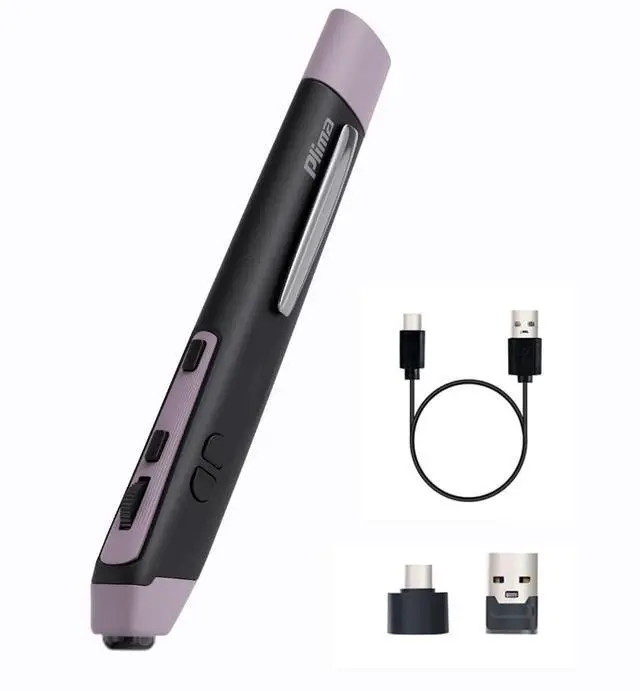 Main image of Plima Patent, Intuitive Pen-tip Press-Down Function Equivalent to The Left Mouse Button,Pocket Ergonomic Dual Mode 2.4+BT Pen Mouse 2.0 Vertical Mice, Support Windows, Android,Linux, Mac OS(Purple)