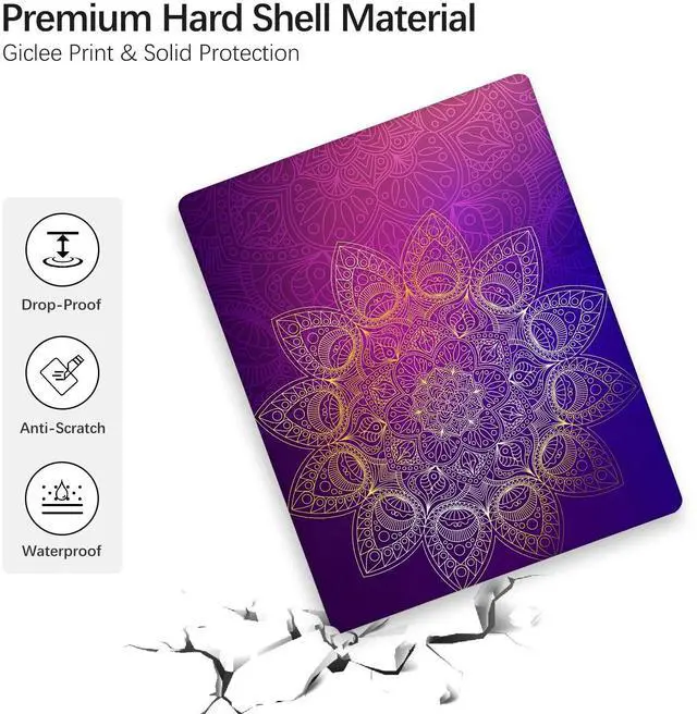 Alt view image 4 of 5 - Berkin Arts for MacBook Pro 14 inch Cover A3401 A3185 A3112 A2992 A2918 A2779 A2442 with M4 M3 M2 M1 Chip(2021-2024 Release) Keyboard Cover & Screen Protector Cloisonnism Symmetrical