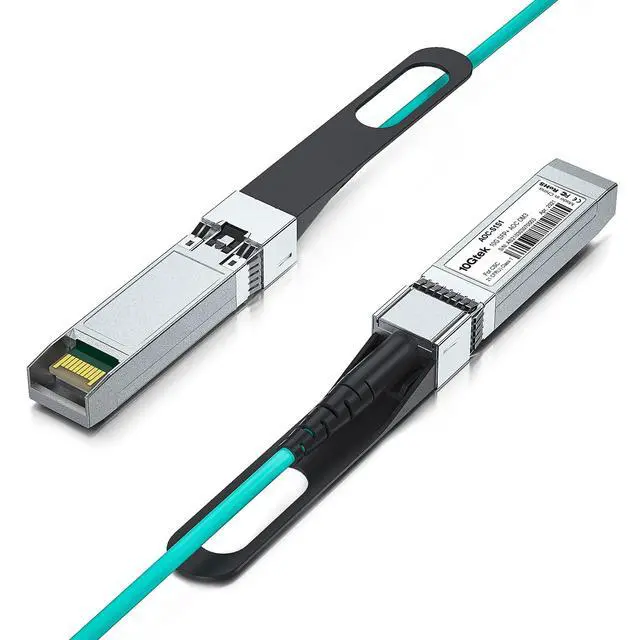 Alt view image 2 of 4 - 10Gtek 10G SFP+ AOC Cable - 10GbE SFP+ to SFP+ Active Optical Fiber Cable, OM3 MMF Direct-Attach Fiber Assemblies with SFP+ connectors for Ubiquiti UniFi UACC-AOC-SFP10-30M, 30-Meter