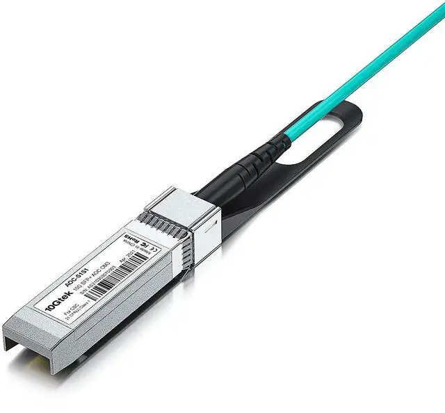 Alt view image 4 of 4 - 10Gtek 10G SFP+ AOC Cable - 10GbE SFP+ to SFP+ Active Optical Fiber Cable, OM3 MMF Direct-Attach Fiber Assemblies with SFP+ connectors for Ubiquiti UniFi UACC-AOC-SFP10-30M, 30-Meter