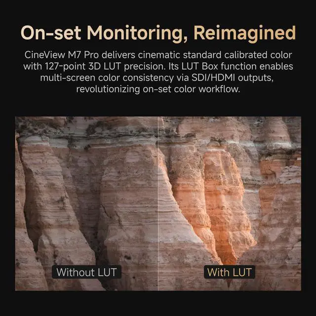 Alt view image 5 of 5 - Accsoon CineView M7 Pro 7" Camera Field Monitor Receiver 1920 x 1080 4k60 2.4 +5GHz Dual-Band Transmission for CineView Master 4K/HE/SE/2 SDI/Quad
