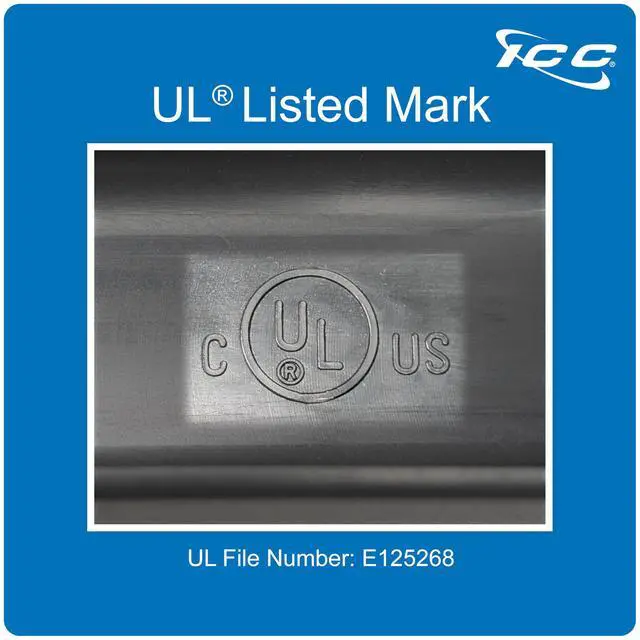 Alt view image 2 of 5 - ICC 1U Ring Cable Manager Panel with Cover, Plastic with Metal Back Frame, 4" D-Rings, Horizontal Cable Management, Rackmount for 19 Network Racks, Black, Single Pack