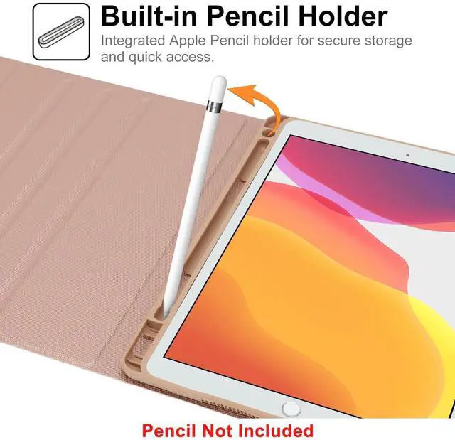 Alt view image 5 of 5 - Keyboard Case for iPad 9th/8th/7th Generation 10.2 Inch, 7 Color Backlit Wireless Detachable Keyboard, Slim Folio Stand Cover with Pencil Holder for iPad Pro 10.5"/iPad Air 3rd Gen, Auto Sleep/Wake