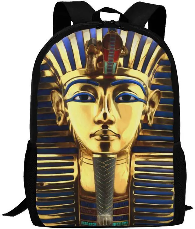 Main image of HUIANBPO King Pharaoh Tutankhamun Egypt Egyptian Backpack,Lightweight School College Bookbag Casual Student Travel Laptop Daypack - 17inch