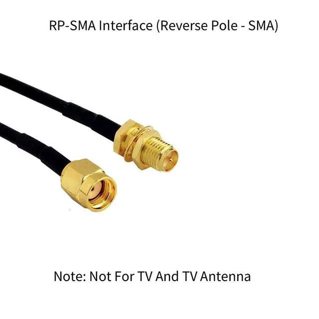 Alt view image 2 of 5 - 16ft WiFi Antenna Extension Cable RG174 RP-SMA Coaxial Cable Low Loss for Wireless LAN Router Bridge External Antenna Equipment 2 Pack