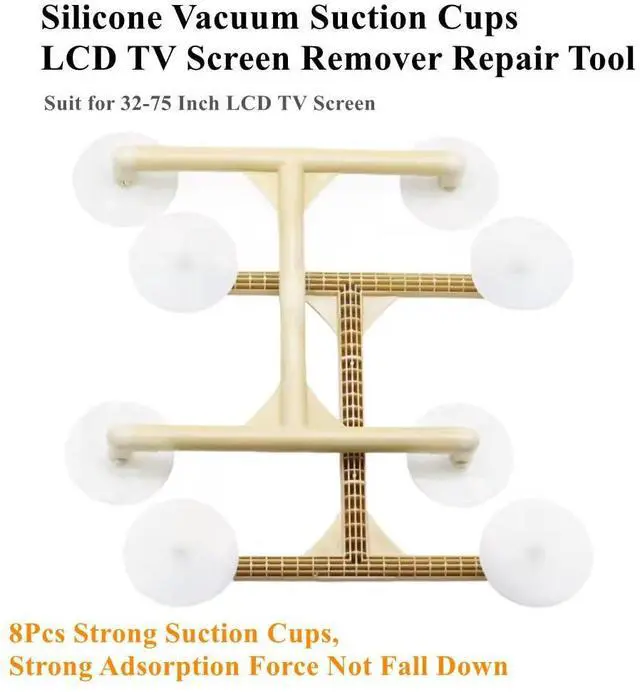 Alt view image 2 of 5 - 2Pack Heavy Duty LCD TV Screen Suction Cup, Strong Vacuum Suction Cups for TVs LED LCD Glass Mirror Screen Panel Granite Tiles, Television Screens Panel Removal Tools Kit for 32-75 inch TV