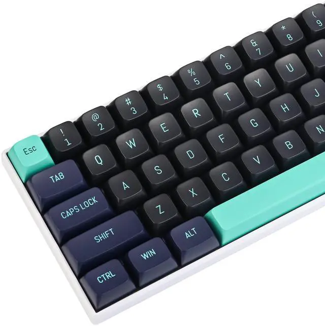 Main image of Guffercty kred 160 Keys CSA Keycap PBT Double-Shot Ball Shape Custom Keycaps Set with 6.25u/7u Spacebar for ANSI & ISO Layout Cherry MX Gateron Kailh Switches(Shark-CSA)