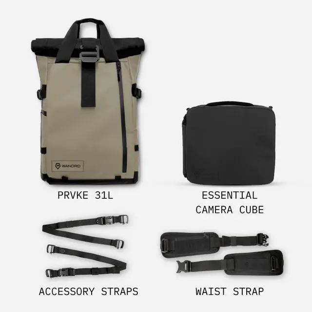 Alt view image 2 of 5 - WANDRD PRVKE 31L, V3 Photography Bundle: Weather-Resistant Travel & Camera Backpack with Laptop Sleeve, Quick Side Access, Clamshell Opening  Ideal Photography & Travel Bag