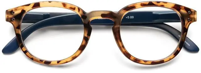 Main image of B + D Reading glasses - Brand Blue Ban Readers - Material Frame and temple: PC - Temples with flex - Blue Light filter lenses - Tortoise Color - +2.00