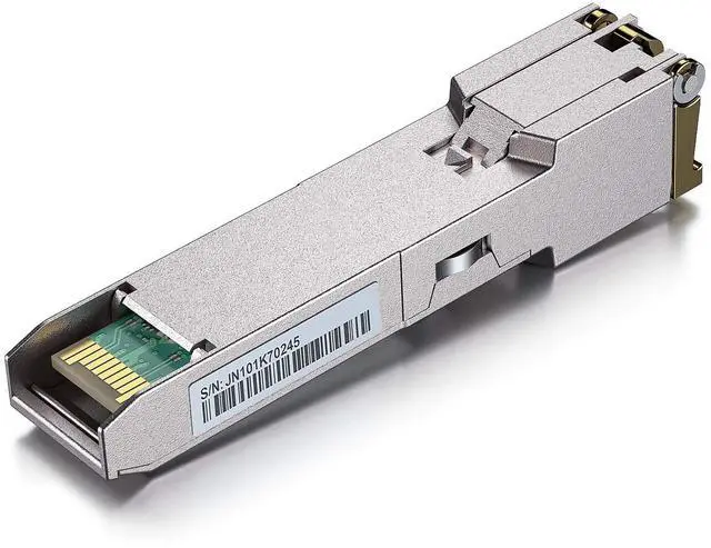 Alt view image 4 of 5 - 10Gtek -     Ethernet Module, Gigabit SFP-T Transceiver for Cisco SFP-GE-T, Meraki, Fortinet, Ubiquiti UniFi UF-RJ45-1G, TP-Link and More, Pack of 4