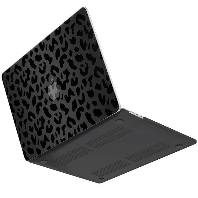 Alt view image 5 of 5 - GABraden Compatible with MacBook Air 13.6 inch Case 2022-2025 Release M4 A3240 M3 A3113 M2 A2681,Sturdy Protective Laptop Hard Shell &Keyboard Cover for MacBook Air 13 inch CaseBlack Leopard Cheetah