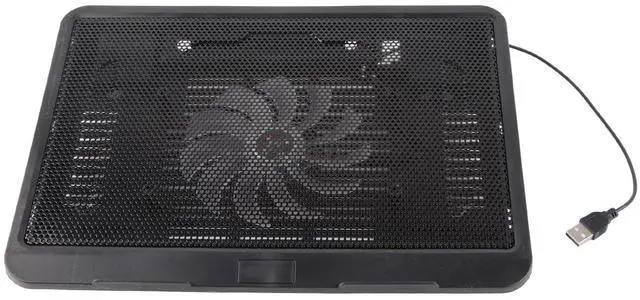 Alt view image 3 of 5 - MUNEFE Laptop Stand with Fan, Laptop Cooler Cooling Pad, Notebook Gaming Fan Stand for Preventing Overheating and Potential Performance Issues(Black)