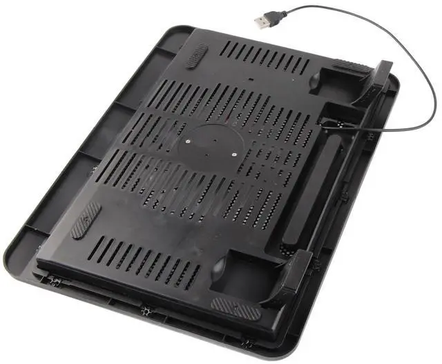 Alt view image 4 of 5 - MUNEFE Laptop Stand with Fan, Laptop Cooler Cooling Pad, Notebook Gaming Fan Stand for Preventing Overheating and Potential Performance Issues(Black)