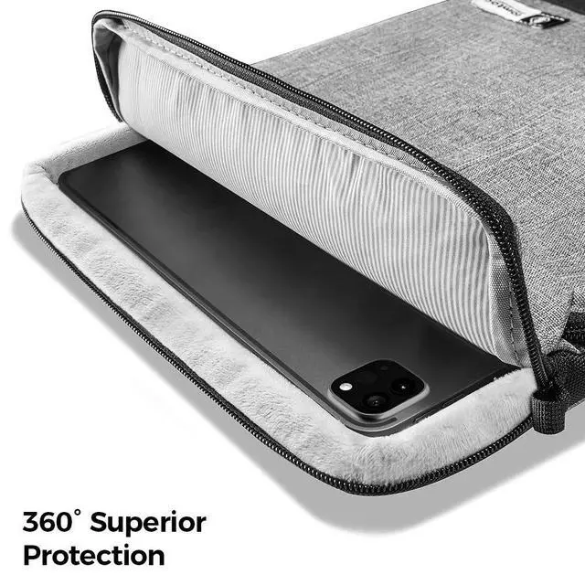 Alt view image 4 of 5 - tomtoc Tablet Shoulder Sleeve Bag for 13 Inch New iPad Pro M4 & iPad Air M3&M2 2025-2024, 12.9-inch iPad Pro with Magic Keyboard and Smart Keyboard Folio, Front Pocket for Accessories