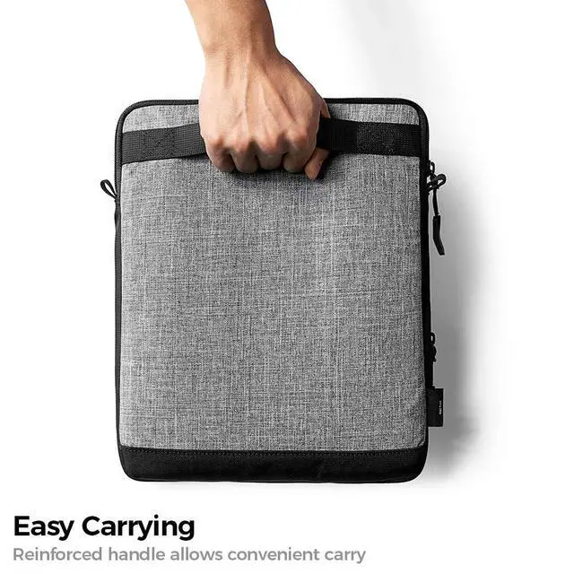 Alt view image 5 of 5 - tomtoc Tablet Shoulder Sleeve Bag for 13 Inch New iPad Pro M4 & iPad Air M3&M2 2025-2024, 12.9-inch iPad Pro with Magic Keyboard and Smart Keyboard Folio, Front Pocket for Accessories