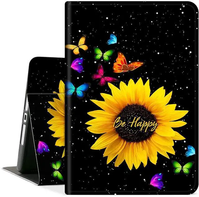 Main image of Case for Samsung Galaxy Tab A7 Lite Case 2021,Shockproof TPU Hard Back Shell Protective Tablet Cover for Samsung Tab A7 Lite 8.7 inch (SM-T220/T225/T227),Sunflower Butterfly