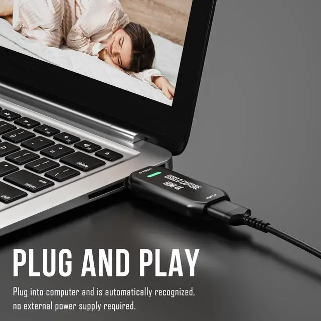 Alt view image 5 of 5 - VIXLW Cam Link 4K, Capture Card, External Camera Capture Card for DSLR, Camcorder, ActionCam as Webcam, Stream and Record in 2K50 or 1080P 60FPS, HDMI to USB 3.0 Capture Card for Streaming on OBS/Zoom