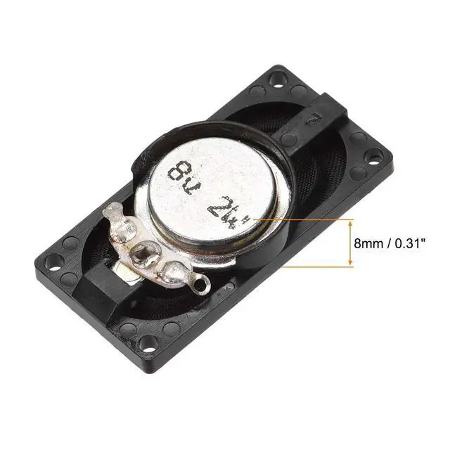 Alt view image 3 of 3 - uxcell 2W 8 Ohm DIY Magnetic Speaker 20mm X 40mm Square Shape Replacement Loudspeaker for Laptop 4pcs