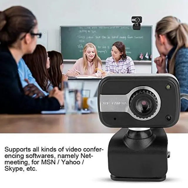 Alt view image 4 of 5 - Wired USB Computer Camera with Microphone, 360° 1080P Full HD 12M Web Camera Wire Control fit for Conference/Video Call/Broadcasting/Live