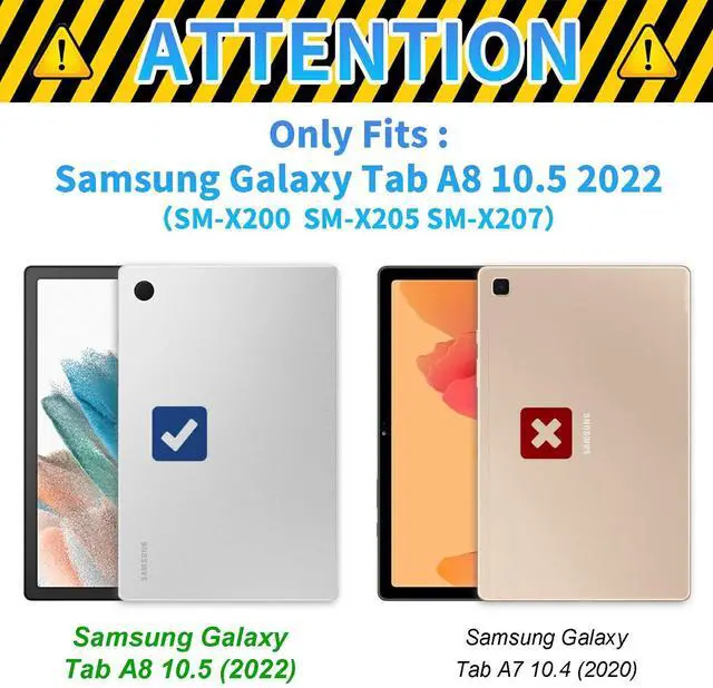 Alt view image 2 of 5 - Case for Samsung Galaxy Tab A8 10.5 Inch 2022 PU Leather Slim Folio Lightweight Cover with Smart Auto Wake/Sleep Protective Case for Samsung A8 Tablet SM-X200 /SM-X205 /SM-X207,Sunflower Cat