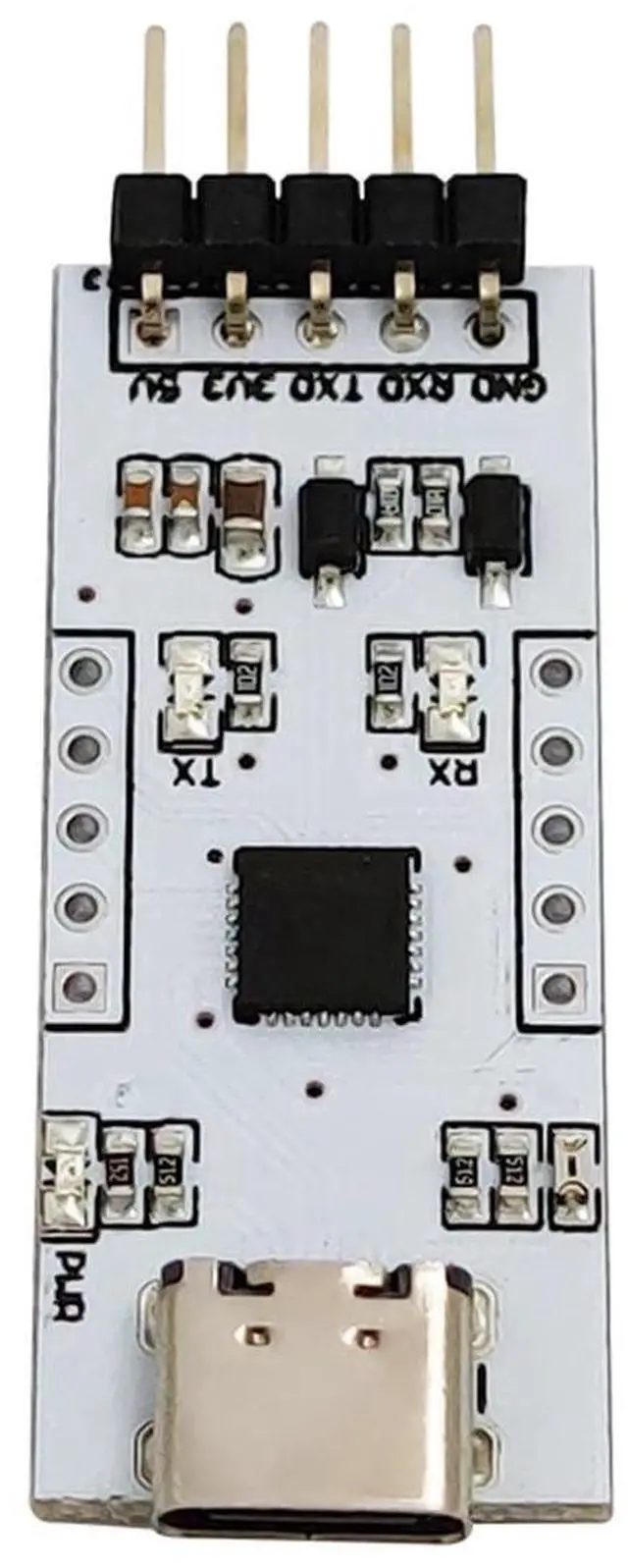 Alt view image 3 of 5 - diustou CP2102 USB C to TTL Serial Adapter Conversion Module USB to uart Serial Communication Module Brush Board 3.3/5V Level Output migrated Template (Type-C).